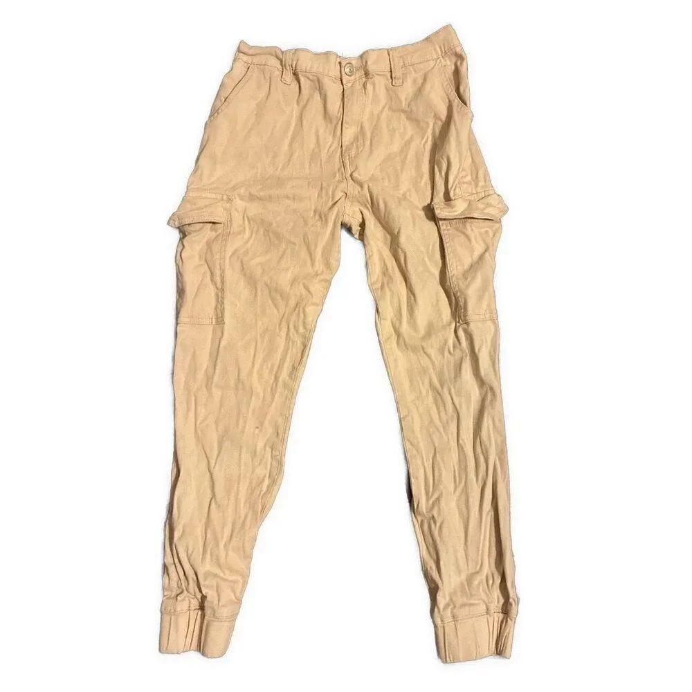 almost famous womens tapered beige cargo pants Large